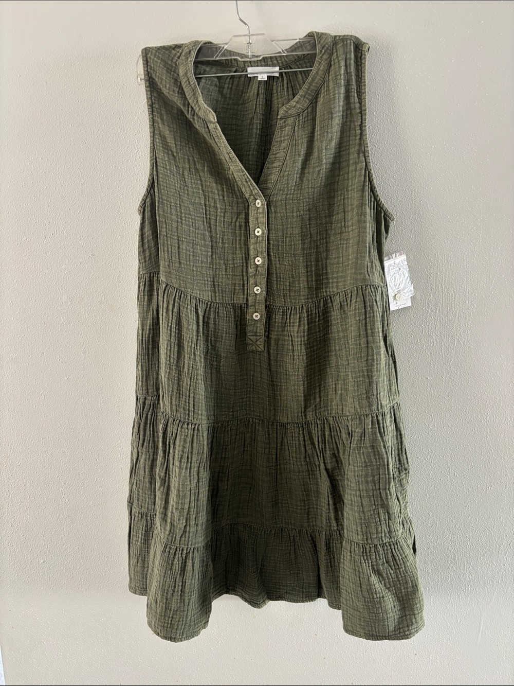 Westbound women’s 100% cotton green dress.